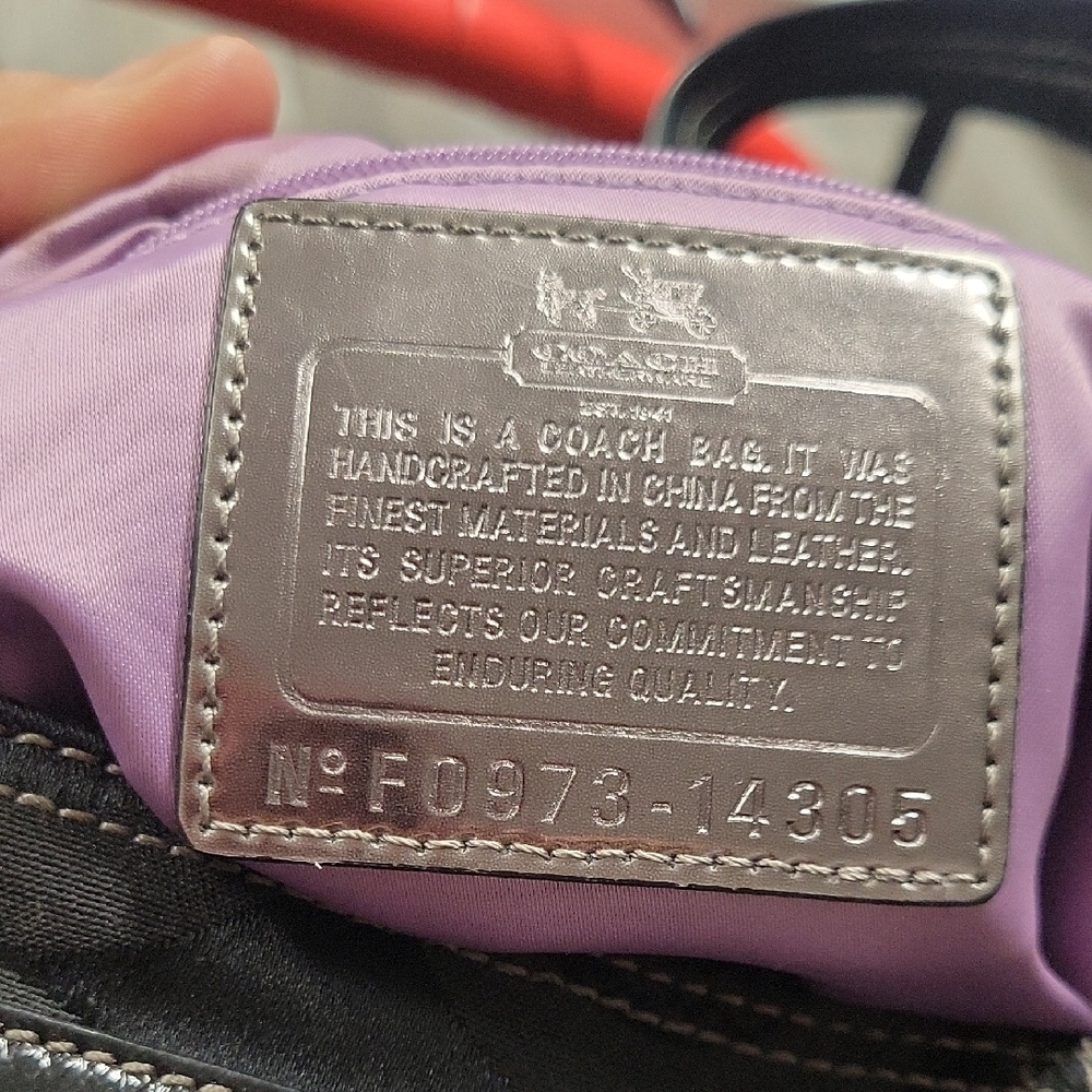 Coach Black Signature Shoulder Bag - Picture 16 of 16
